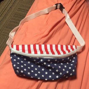 American flag fanny pack